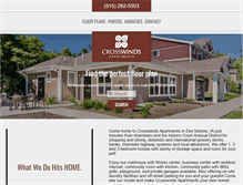 Tablet Screenshot of crosswinds-apts.com